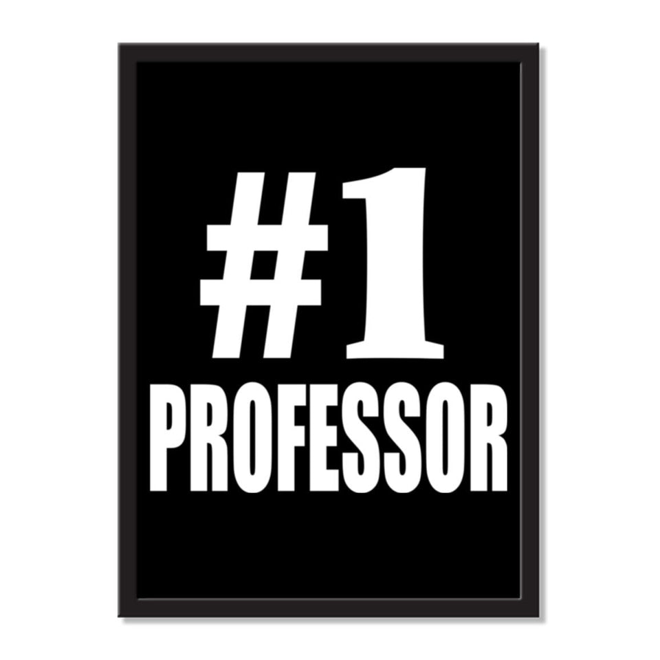 Number One #1 Professor - Portrait Frame Photo Tile