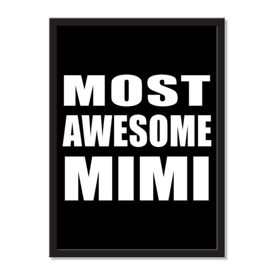 Most Awesome Mimi - Portrait Frame Photo Tile