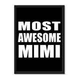 Most Awesome Mimi - Portrait Frame Photo Tile