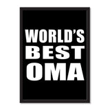 World's Best Oma - Portrait Frame Photo Tile