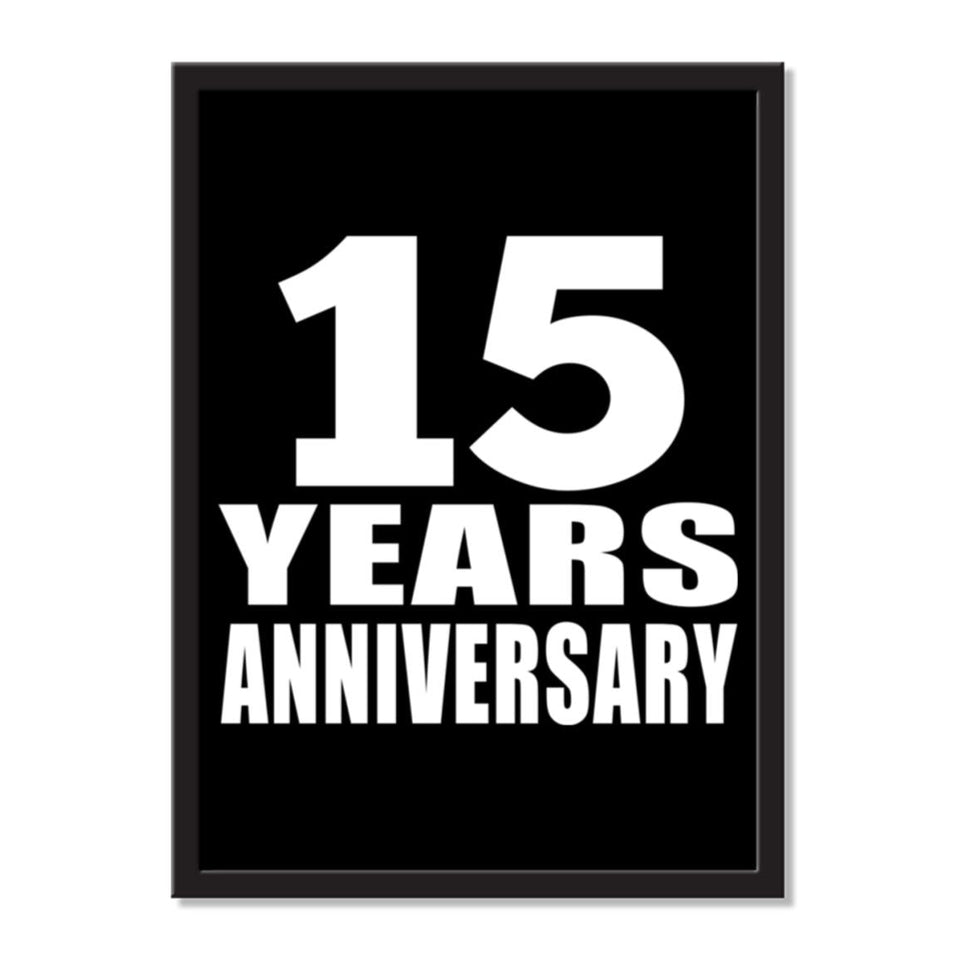 15 Years Anniversary - Portrait Frame Photo Tile