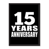 15 Years Anniversary - Portrait Frame Photo Tile