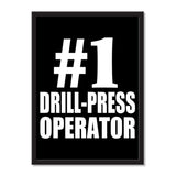 Number One #1 Drill-Press Operator - Portrait Frame Photo Tile