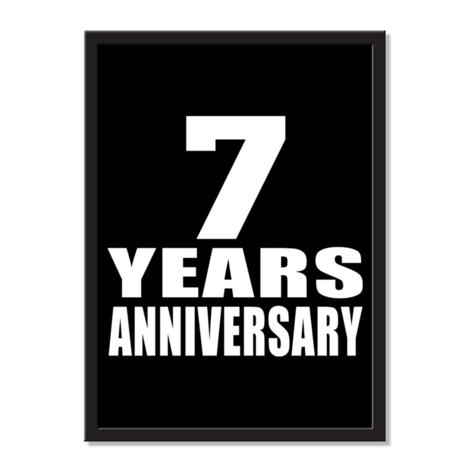 7 Years Anniversary - Portrait Frame Photo Tile
