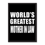 World's Greatest Mother In Law - Portrait Frame Photo Tile