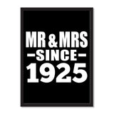 Mr & Mrs Since 1925 - Portrait Frame Photo Tile