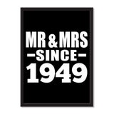 Mr & Mrs Since 1949 - Portrait Frame Photo Tile