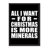 All I Want For Christmas Is More Minerals - Portrait Frame Photo Tile