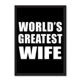 World's Greatest Wife - Portrait Frame Photo Tile