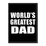 World's Greatest Dad - Portrait Frame Photo Tile