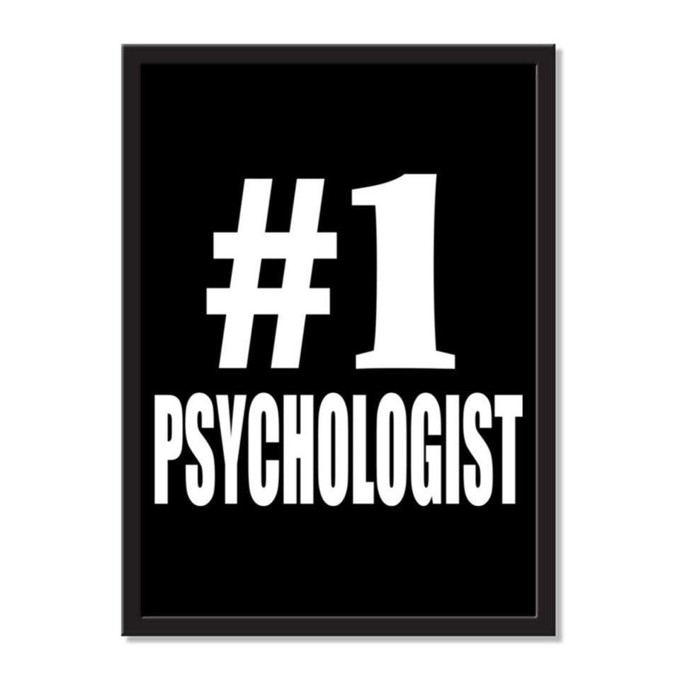 Number One #1 Psychologist - Portrait Frame Photo Tile