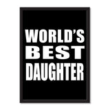 World's Best Daughter - Portrait Frame Photo Tile