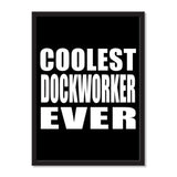 Coolest Dockworker Ever - Portrait Frame Photo Tile