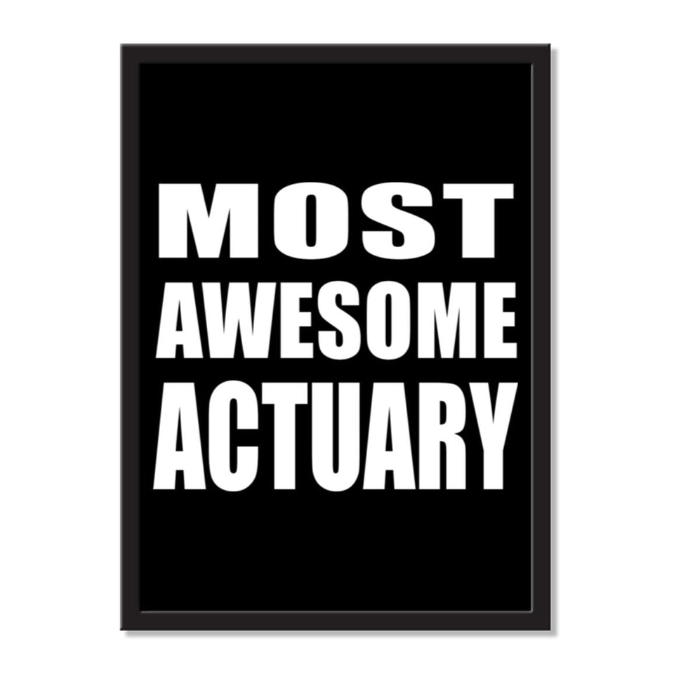 Most Awesome Actuary - Portrait Frame Photo Tile
