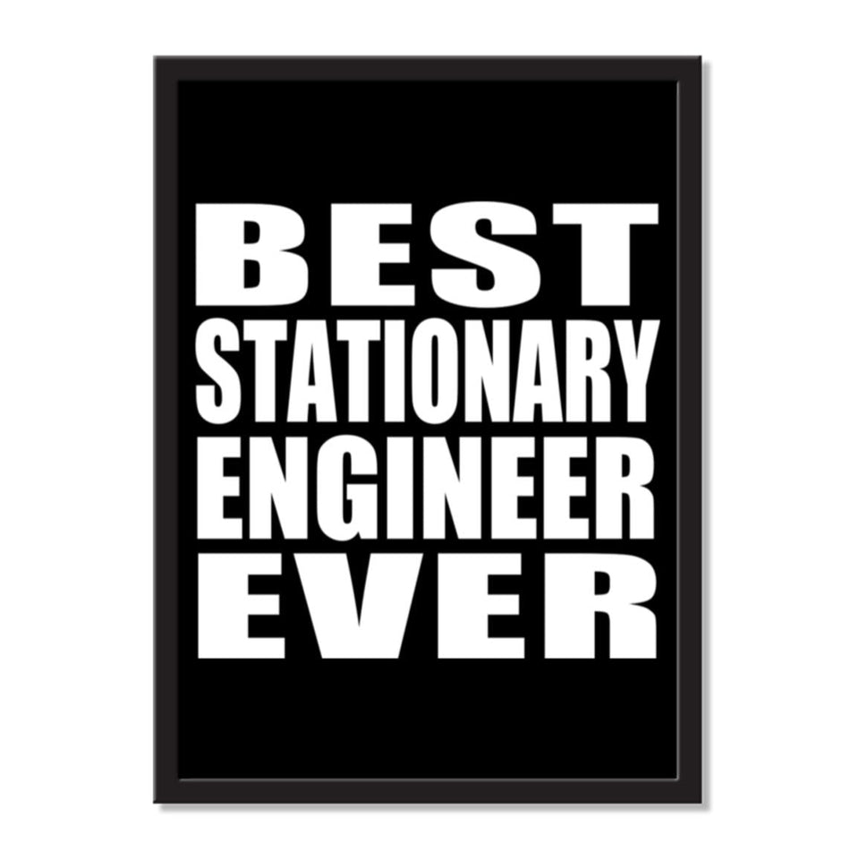 Best Stationary Engineer Ever - Portrait Frame Photo Tile