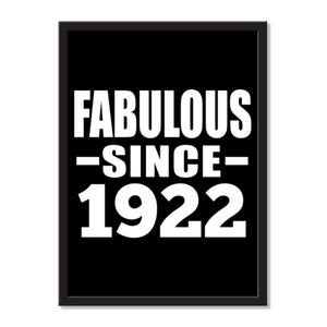 Fabulous Since 1922 - Portrait Frame Photo Tile