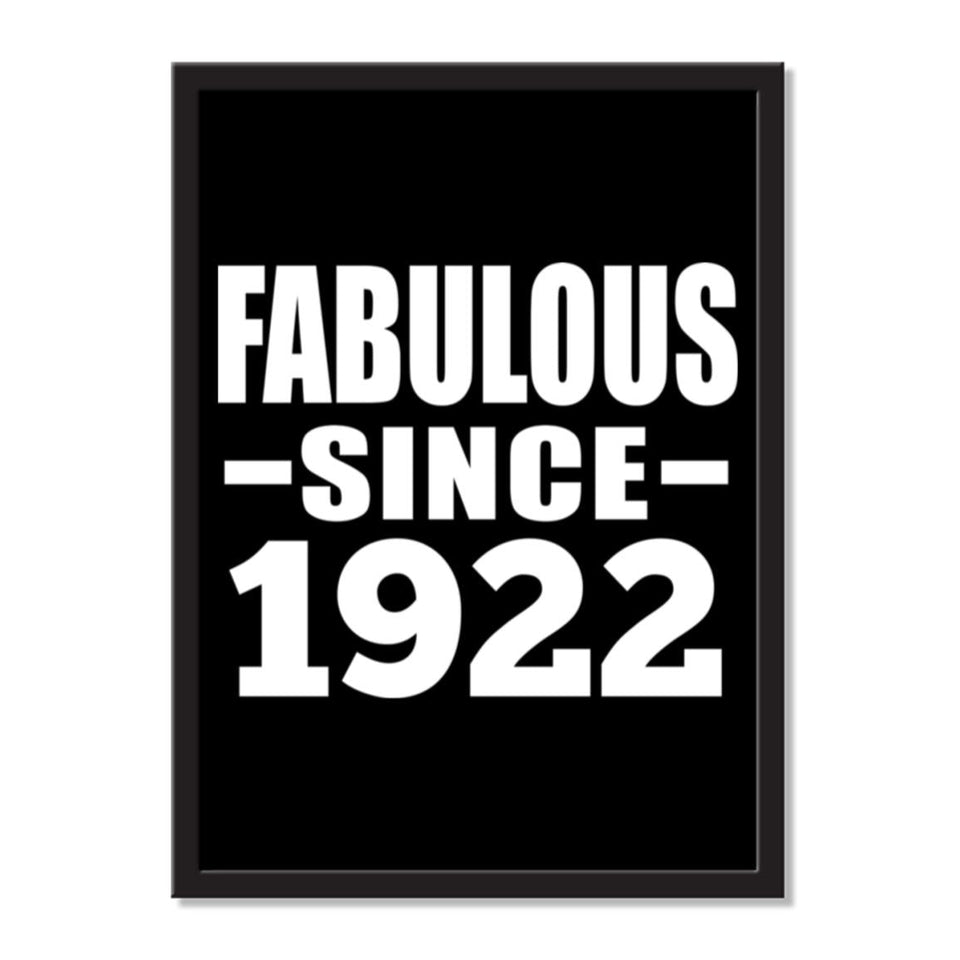 Fabulous Since 1922 - Portrait Frame Photo Tile