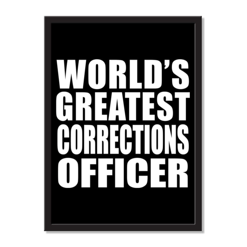 World's Greatest Corrections Officer - Portrait Frame Photo Tile