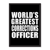 World's Greatest Corrections Officer - Portrait Frame Photo Tile