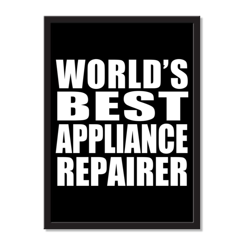 World's Best Appliance Repairer - Portrait Frame Photo Tile