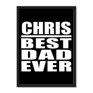 Chris Best Dad Ever - Portrait Frame Photo Tile
