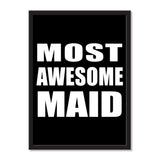 Most Awesome Maid - Portrait Frame Photo Tile