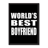 World's Best Boyfriend - Portrait Frame Photo Tile