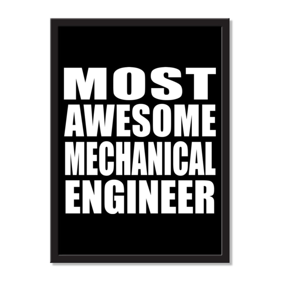 Most Awesome Mechanical Engineer - Portrait Frame Photo Tile