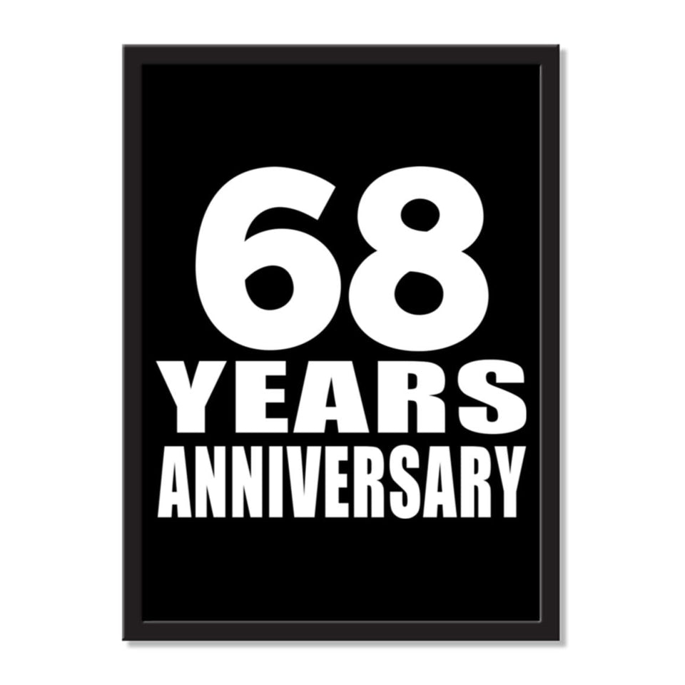 68 Years Anniversary - Portrait Frame Photo Tile