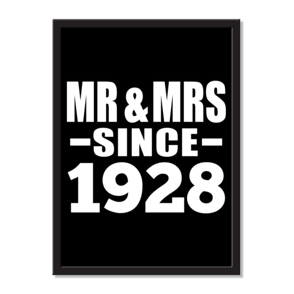 Mr & Mrs Since 1928 - Portrait Frame Photo Tile