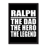Ralph The Dad The Hero The Legend - Portrait Frame Photo Tile