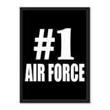 Number One #1 Air Force - Portrait Frame Photo Tile