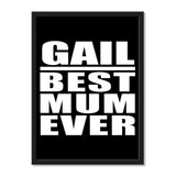 Gail Best Mum Ever - Portrait Frame Photo Tile