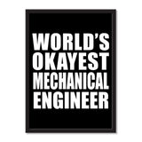 World's Okayest Mechanical Engineer - Portrait Frame Photo Tile