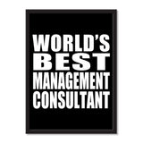 World's Best Management Consultant - Portrait Frame Photo Tile