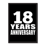 18 Years Anniversary - Portrait Frame Photo Tile