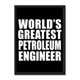 World's Greatest Petroleum Engineer - Portrait Frame Photo Tile