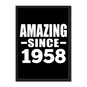 Amazing Since 1958 - Portrait Frame Photo Tile