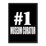 Number One #1 Museum Curator - Portrait Frame Photo Tile