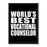 World's Best Vocational Counselor - Portrait Frame Photo Tile