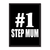 Number One #1 Step Mum - Portrait Frame Photo Tile
