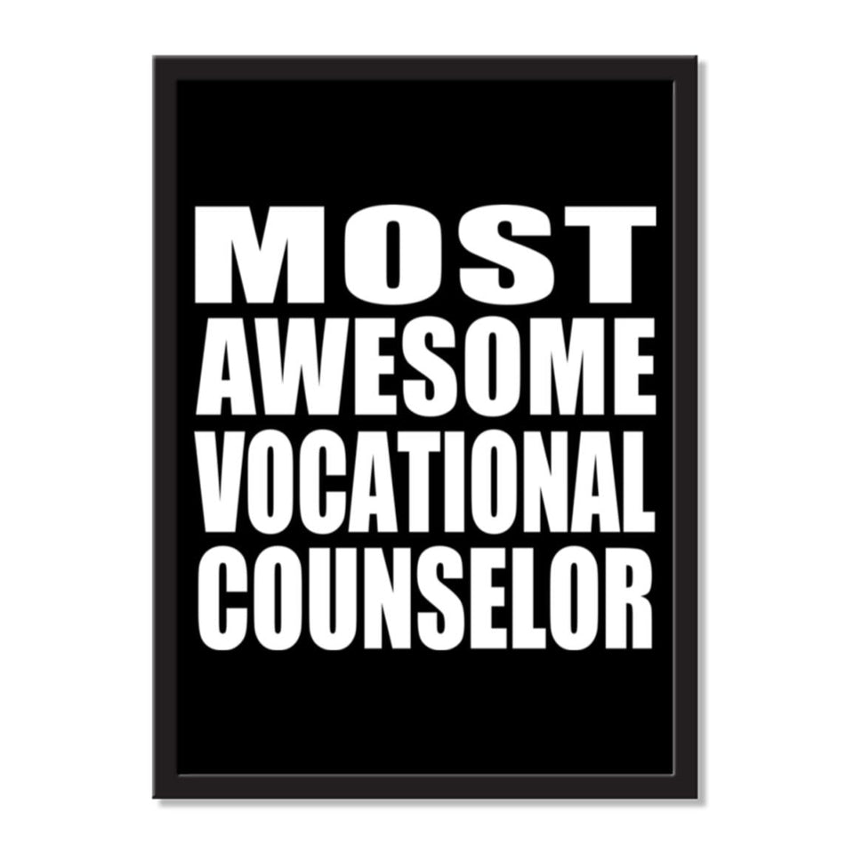 Most Awesome Vocational Counselor - Portrait Frame Photo Tile
