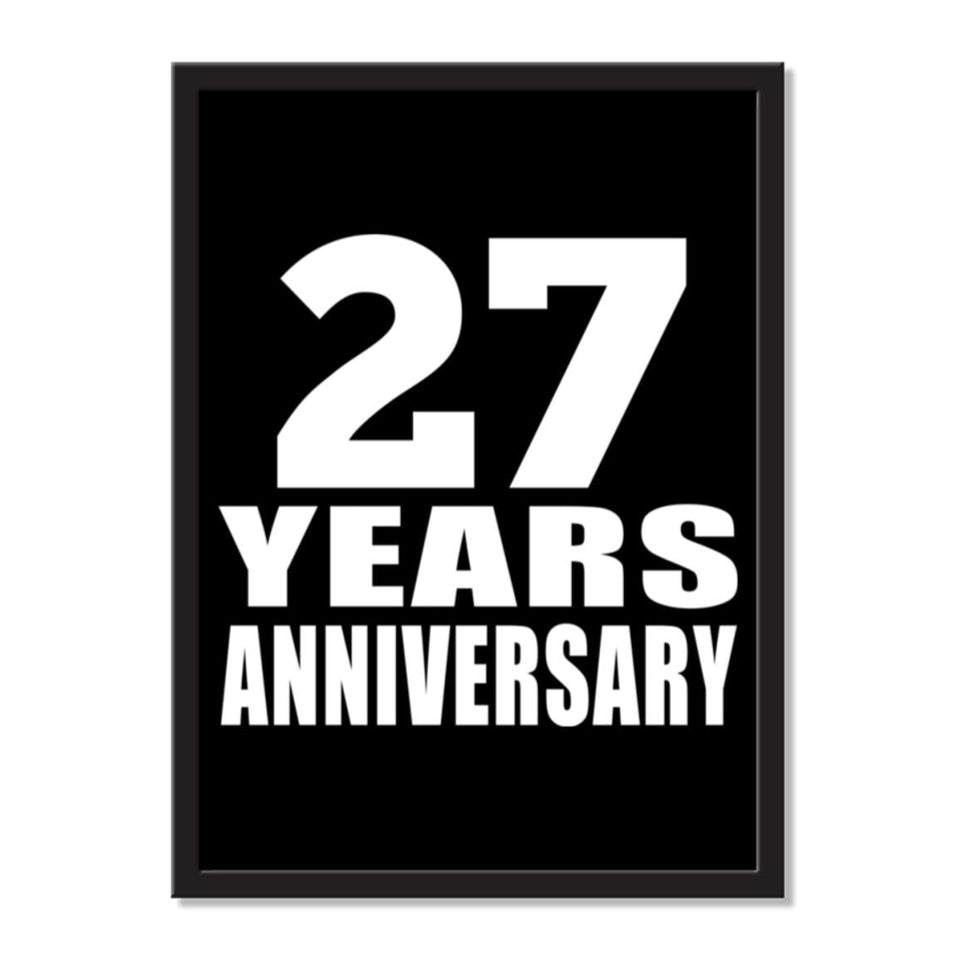27 Years Anniversary - Portrait Frame Photo Tile