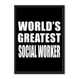 World's Greatest Social Worker - Portrait Frame Photo Tile