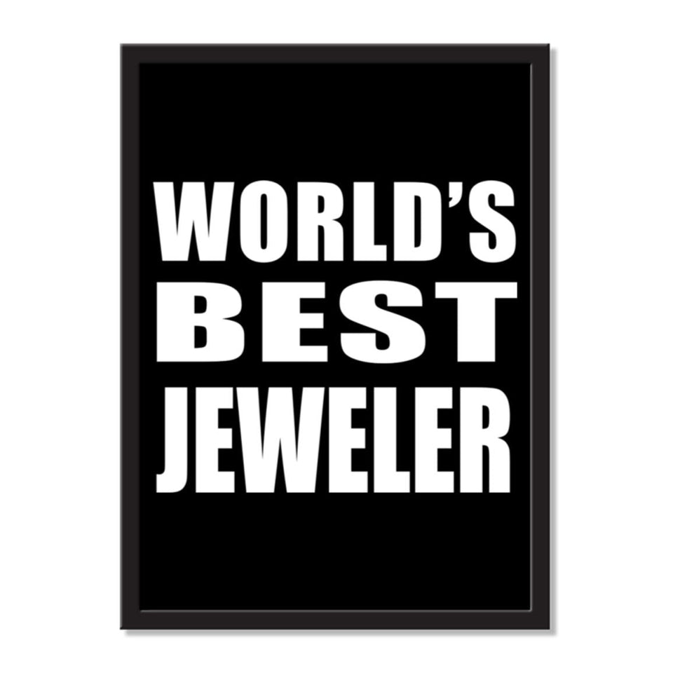 World's Best Jeweler - Portrait Frame Photo Tile