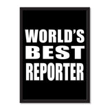 World's Best Reporter - Portrait Frame Photo Tile