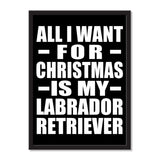 All I Want For Christmas Is My Labrador Retriever - Portrait Frame Photo Tile