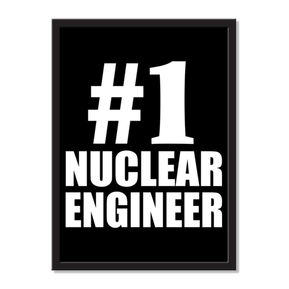 Number One #1 Nuclear Engineer - Portrait Frame Photo Tile