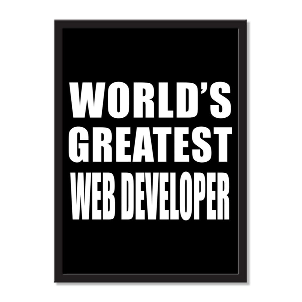 World's Greatest Web Developer - Portrait Frame Photo Tile