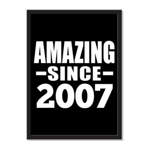 Amazing Since 2007 - Portrait Frame Photo Tile